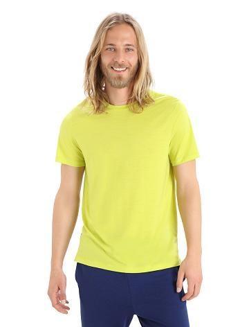 Pánské Tričko Icebreaker Merino Sphere II Krátké Sleeve Žluté | CZ 1796NWYB